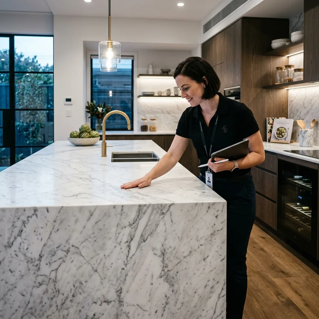 Consultation and inspection for anti-etch marble protection film in Sydney