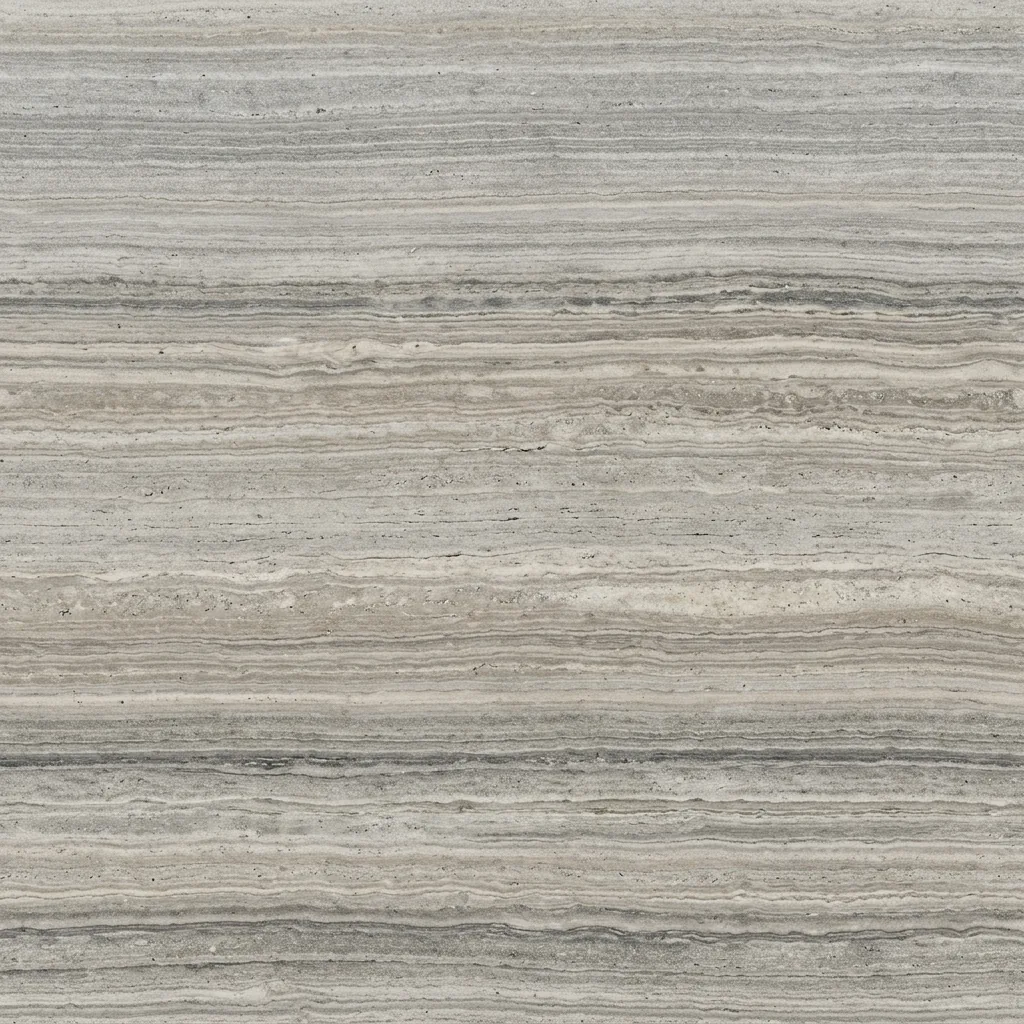 Satin travertine stone seal and protection film finish